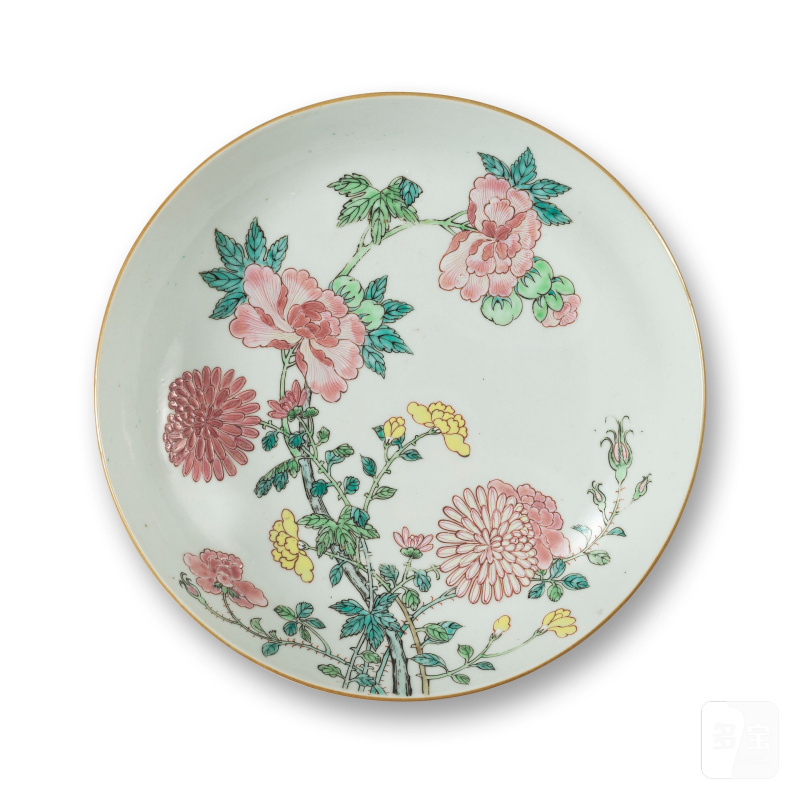 薩克森皇室收藏，日本宮，德累斯頓 | PAIRE D'ASSIETTES EN PORCELAINE DE LA FAMILLE ROSE - 图9